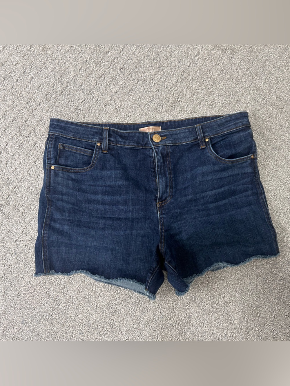 Kut from the Kloth Dark Blue Denim Cutoff Shorts